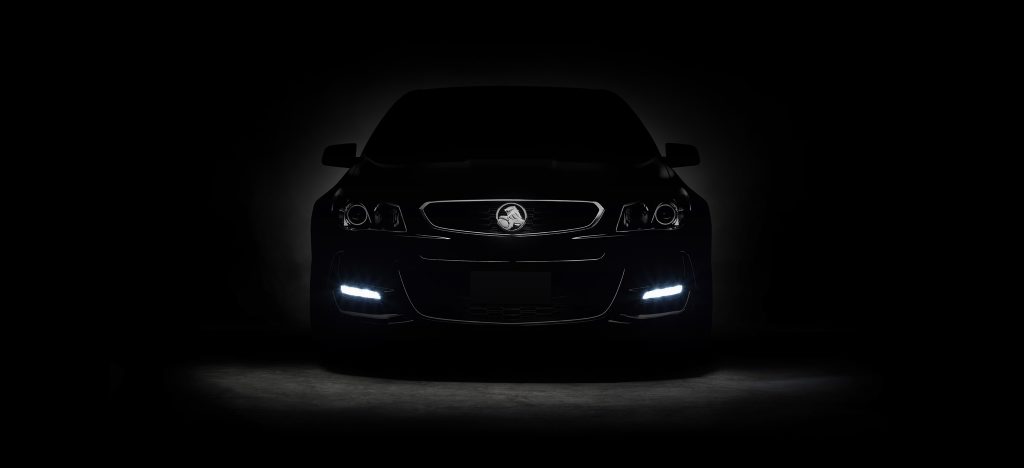 TEASE ME: Darkened front end of the final Aussie-built Commodore - the VFII - has been released by Holden ahead of its full reveal this Sunday. TEASE ME: Darkened front end of the final Aussie-built Commodore - the VFII - has been released by Holden ahead of its full reveal this Sunday.